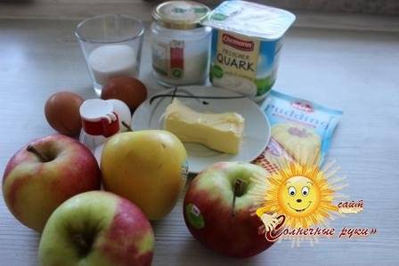 Творог в духовке с яблоками - sun-hands.ru
