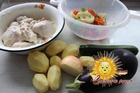Овощи в духовке с курицей - sun-hands.ru