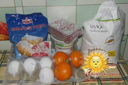 Бисквит с мандаринами, рецепт. - sun-hands.ru - Россия