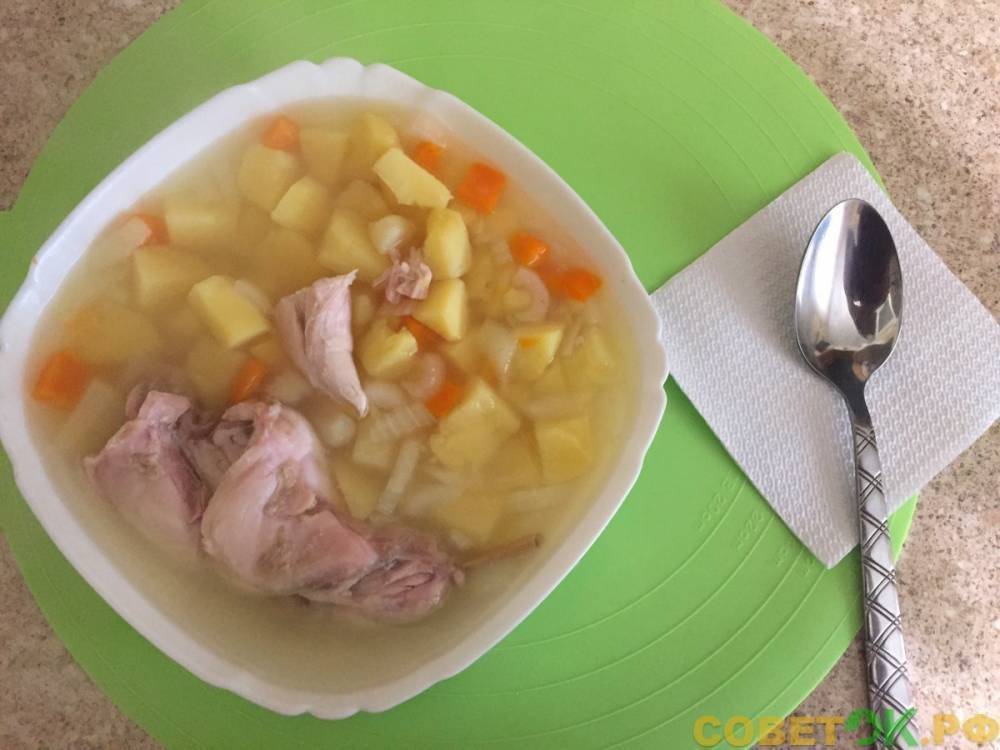 Диетическое питание: Суп на бульоне из кролика - sovetok.ru