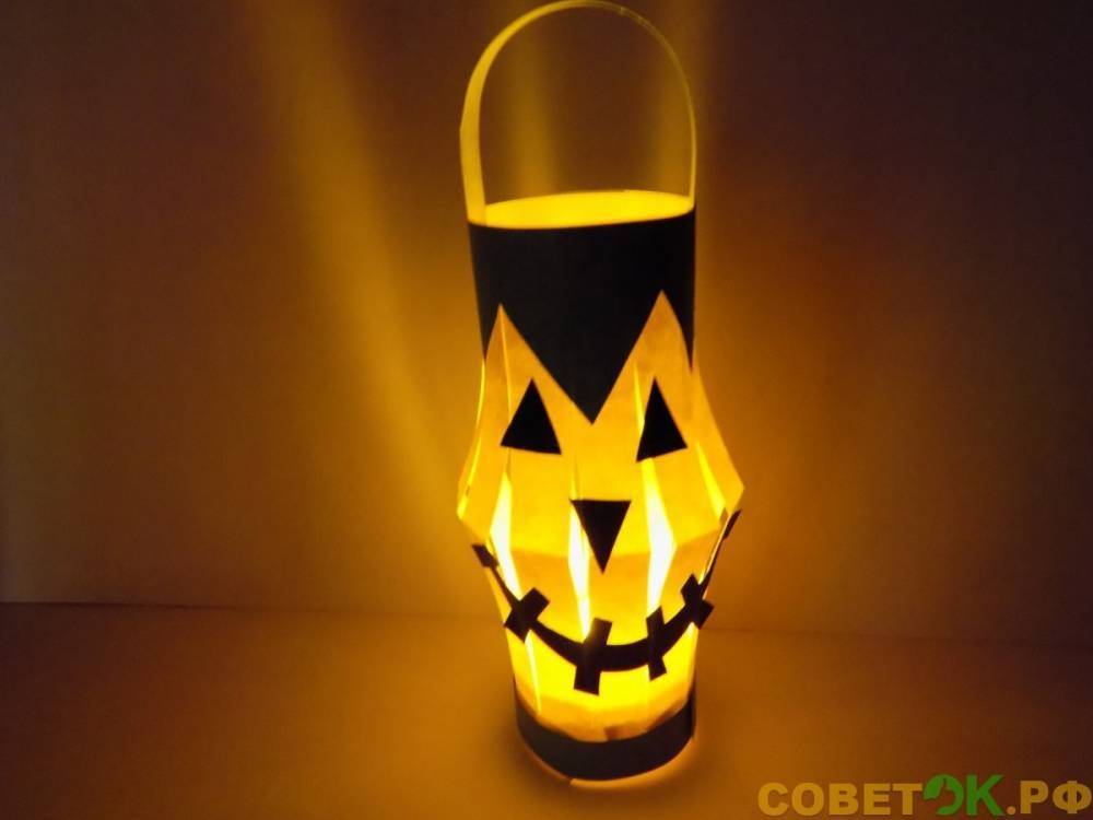 Как сделать фонарик в виде тыквы на Хэллоуин - sovetok.ru