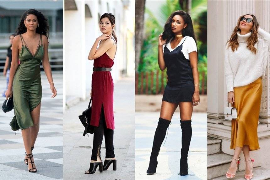 Как носить платья-комбинации: 12 соблазнительных слип-платьев в стиле слинки - miridei.com