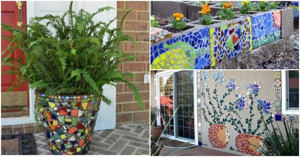 Стильный сад: интересные идей мозаики для сада - cpykami.ru