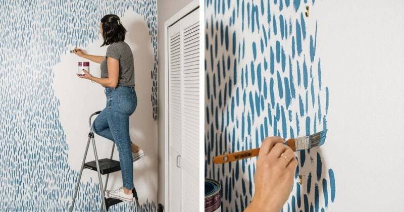 Только краска: сверхлёгкий способ украсить стену за один вечер - cpykami.ru