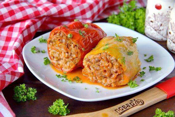 Самые вкусные фаршированные перцы с мясом и рисом - hitrostigizni.ru