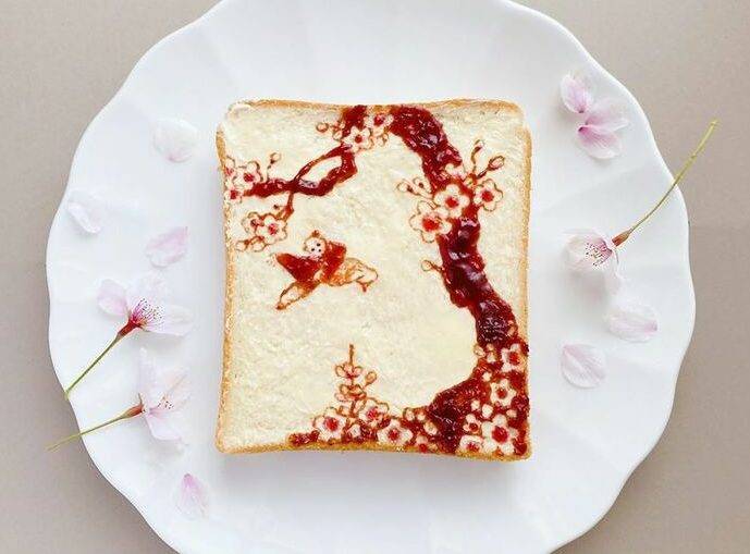 Японская художница превращает обычные тосты в произведения искусства - flytothesky.ru - Япония