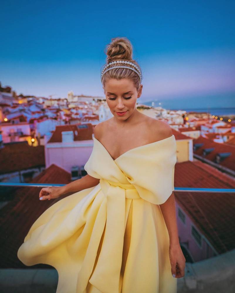 Стильное жёлтое платье - all-for-woman.com