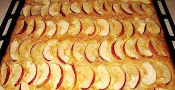 Нежный пирог с яблоками за 20 минут. Мой дежурный рецепт на все случаи жизни - hitrostigizni.ru