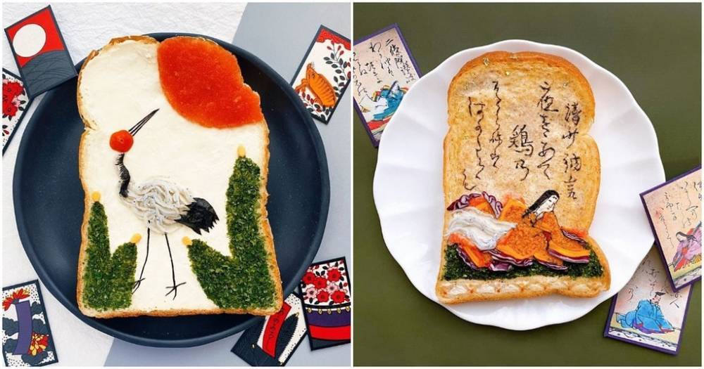 Креативные идеи подачи тостов от японского художника - cpykami.ru - Япония