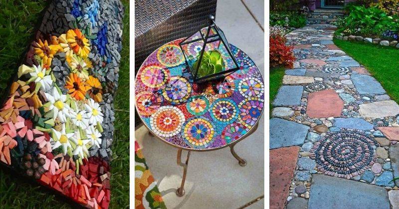Фантастически красивая мозаика в саду: 20 сказочных идей - cpykami.ru