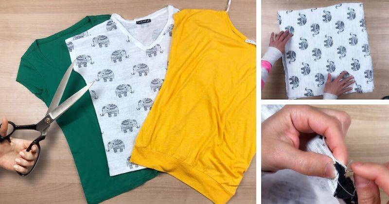 Не выбрасывайте ненужные футболки — 3 практичные идеи - cpykami.ru