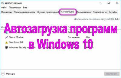 Автозагрузка программ в Windows 10 где находится и как её правильно настроить? - liveinternet.ru