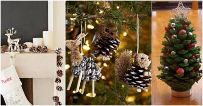 Чудесные идеи использования еловых шишек для создание новогоднего декора - cpykami.ru