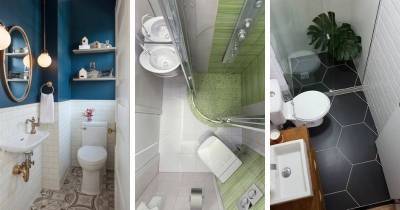 Хрущевский маленький туалет и что с ним можно сделать: 20 удобных и стильных идей - cpykami.ru