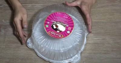 Не выбрасывайте пластиковую коробку от торта! Крутая идея для дома - cpykami.ru