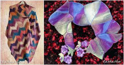 Невероятно красивые и изумительные шарфы Светланы Гордон, связанные спицами - cpykami.ru