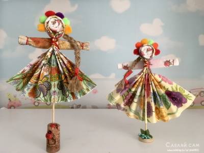 Оригинальные куклы-мотанки из салфеток своими руками - sdelay.tv