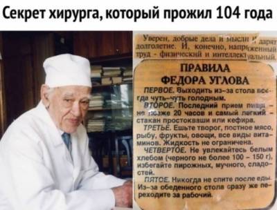 Секреты хирурга, который прожил 104 года - polsov.com