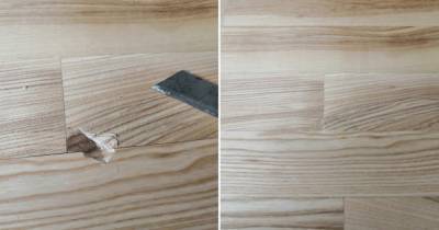 Как убрать вмятины на деревянной поверхности без покупных средств: плотницкая хитрость - novate.ru