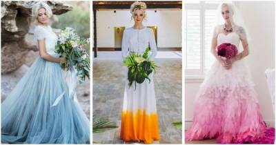 Новая цветовая тенденция свадебных платьев, которую любят невесты всего мира - cpykami.ru