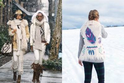 Богемная зима: 10 модных нарядов в стиле бохо - miridei.com - Франция