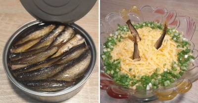 Салат «Рыбки в пруду», идеальный для массивных хрустальных салатниц - takprosto.cc