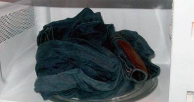 Для чего опытные отечественные хозяйки кладут грязную одежду в микроволновую печь - novate.ru
