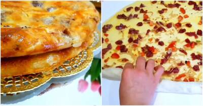 Слоеные лепешки с мясом, способные заменить пиццу. Вкусно, просто и сытно - cpykami.ru