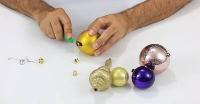 Из простеньких пластиковых шаров — невероятное украшение для новогоднего стола. Оценят все - cpykami.ru