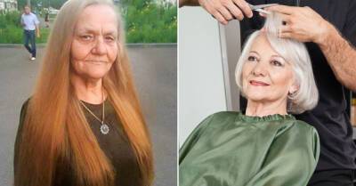 Бабушка в 67 лет укоротила волосы и сделала омбре, оделась по последнему писку моды, берем с нее пример - takprosto.cc