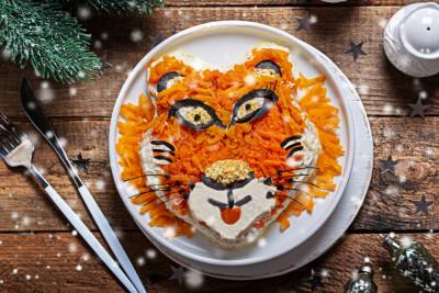 Как приготовить салат «Тигр» к новогоднему столу? - shkolazhizni.ru