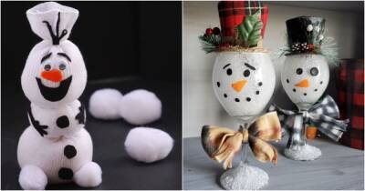 Новогодний декор: как из подручных средств сделать очаровательного снеговика - novate.ru