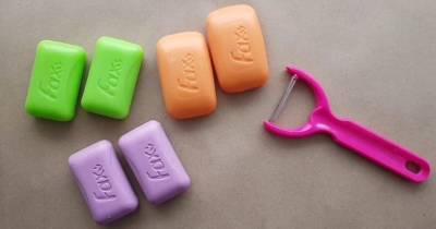 Необычная и красивая идея: нарежьте мыло овощерезкой на пластинки - cpykami.ru