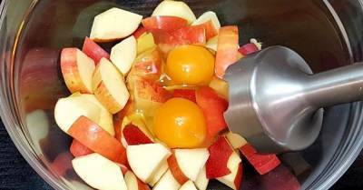 Взбиваю яйцо с яблоками в блендере, чтобы радовать супруга выпечкой на завтрак - takprosto.cc