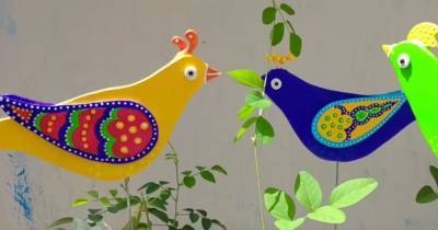 А как они играют на ветру! Необыкновенно красивые птички-флюгеры своими руками - cpykami.ru