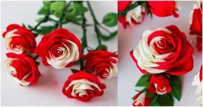 Увидев такие чудесные розы, вы не сможете догадаться из чего они сделаны - cpykami.ru
