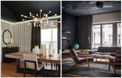 8 причин, почему черный потолок в комнате - отличная идея - novate.ru