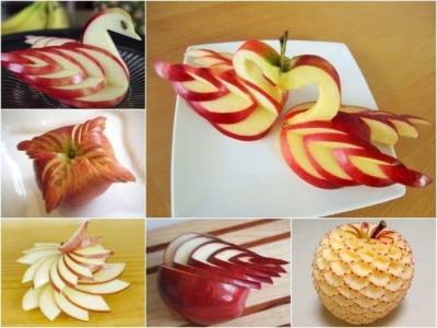 ​Как красиво нарезать яблоки - polsov.com
