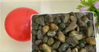 Если у вас есть обычные камни, тогда ищите воздушный шарик. Красивый декор в эко стиле - cpykami.ru