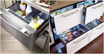 Лучшие примеры реализации размещения мини-холодильника на маленькой кухне - cpykami.ru