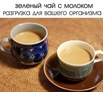 ​Отличный разгрузочный день на молоке с зеленым чаем - polsov.com