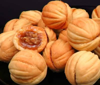 Вкус детства: печенье орешки, приготовленные без специальной формочки - cpykami.ru