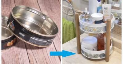 Супер практичная идея, как превратить жестяные банки из-под печенья в предмет мебели - cpykami.ru