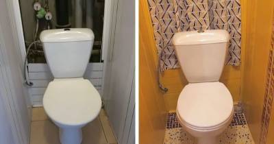 Бюджетный ремонт в старом хрущёвском туалете 1*1 м - cpykami.ru