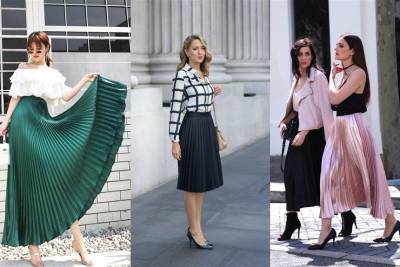 Как носить плиссированные юбки: 14 стильных образов для лета - miridei.com