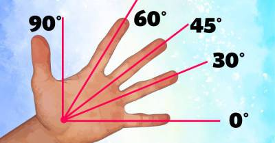 Объясняем ребенку на пальцах одной руки, сколько градусов в угле - takprosto.cc