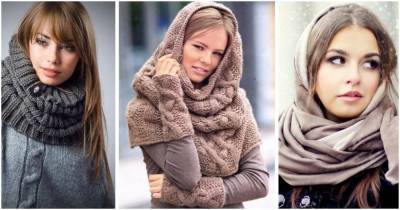 Модная и практичная альтернатива шапке — стильный шарф-капор - cpykami.ru