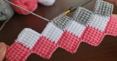 Лёгкое, но удивительно красивое тунисское вязание. Оригинальный метод вязания пледов, шарфов, накидок - cpykami.ru