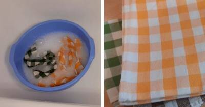 Быстрый и простой способ эффективно отстирать кухонные полотенца - cpykami.ru
