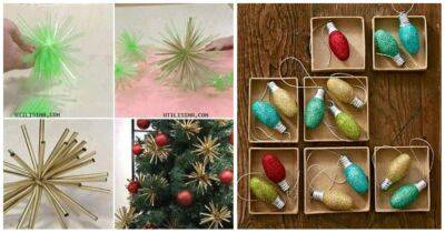 10 простых идей новогодних украшений для елки своими руками - cpykami.ru